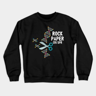 Rock Paper Chrispr Scissors Scientist Biologist Medicine Gift Crewneck Sweatshirt